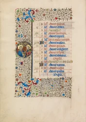 October Calendar Page; Saints Simon and Jude