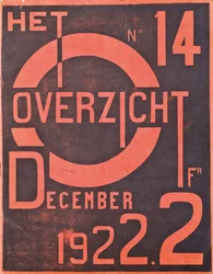 Cover for the December 1922 issue of the magazine Het Overzicht