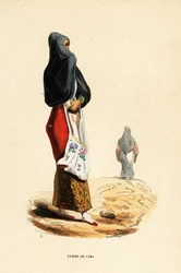 Native American woman of Lima, Peru