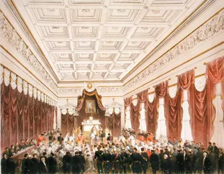 The Marriage of Maximilian of Hapsburg-Lorraine and Charlotte Saxe-Cobourg-Gotha at the Chateau de Bruxelles on 21st July 1857
