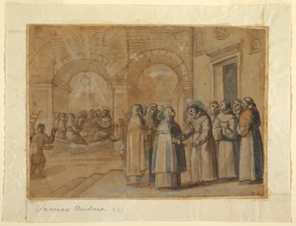 Meeting of Saints Francis and Clara, ca. 1630