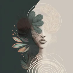 Abstract Botanical Portrait