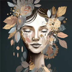 Dreamy Floral Portrait