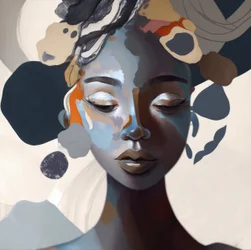 Serene Abstract Portrait