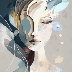 Serene Abstract Woman