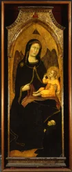 Madonna and Child with Donor, Panel from the High Altar of SS. Domenico e Giacomo, Bevagna, 1416