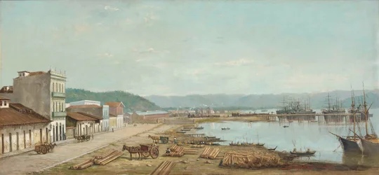 Port of the Consulate in Santos, SP, 1887