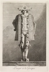 Masquerade à la Grecque: Shepherd à la Grecque Plate 5, 1771