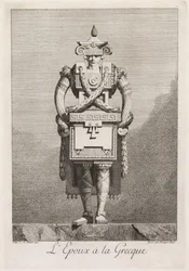 Mascarade à la Grecque: LEpoux à la Grecque Plate 7, 1771