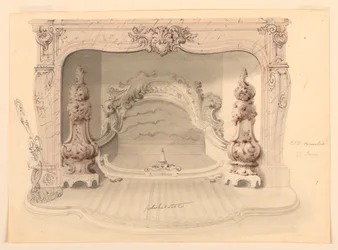Chimneypiece Design with Cast-iron Grate