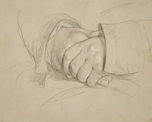 Clasped Hands, said to be those of the Poet William Wordsworth