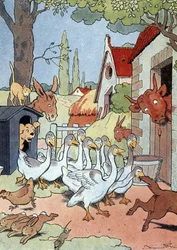 The geese on the Capitol of Toulouse give the alert against a Gallic attack