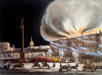 Fire in the Winter Palace in December 1837, 1838