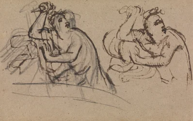 Study of a Figure, Holding a Dagger