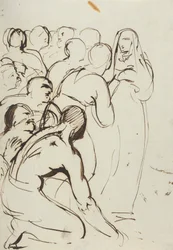 Study of a Group of Figures, Kneeling and Standing