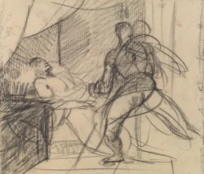 The Murder of Duncan - Macbeth with the Body (and Lady Macbeth Approaching)