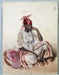 Black woman in traditional dress