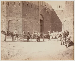 Durani Gate, Heyland Cart and Pack Mules, Showing the Different Kinds of Pack Saddles, Kandahar