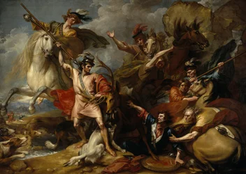 Alexander III of Scotland Rescued from the Fury of a Stag by the Intrepidity of Colin Fitzgerald ("The Death of the Stag")