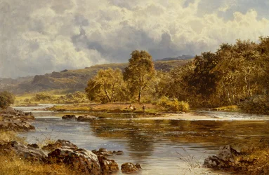 An Island on the Llugwy Just Below Capel Curig, North Wales