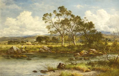 Harvest Time - On the Banks of the Llugwy