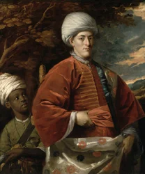 Portrait of a Gentleman in Oriental Dress with an Oriental Pageboy