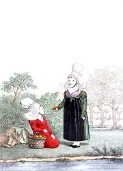 Children from the Rouen district of Normandy, early 19th century
