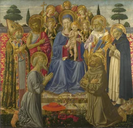 The Virgin and Child Enthroned among Angels and Saints, 1460s