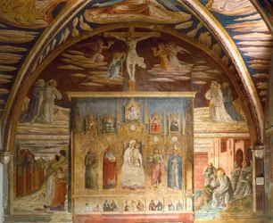 Cycle of frescoes depicting life of Christ and St Jerome