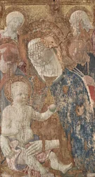 Virgin and Child with Saints Jerome and Peter(?) and Angels
