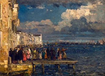 Preparation of Festa del Redentore in Venice