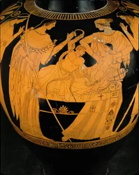 Young Heracles Fights Two Serpents Sent by Zeus