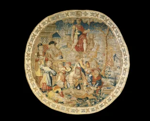Brussels Allegorical Tapestry Depicting the Month of December from 