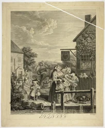 Evening, plate three from The Four Times of Day