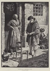 His Better Half, a Street Scene in Naples