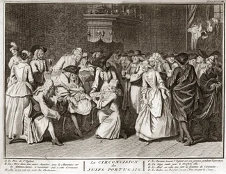 Circumcision Ceremony in the Jewish Portuguese Community (engraving)