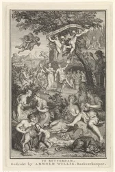 Landscape with Shepherds and Shepherdesses (Title Page for: F. Greenwood, Poems, 1719)