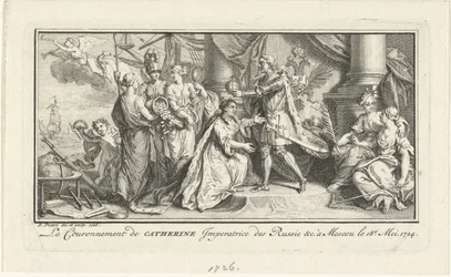 Peter the Great Crowns His Wife Catherine I as Empress