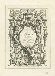 Title print for the series of plates of the state coach of the Duke of Osuna, 1713