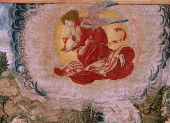 Flemish tapestry. Series The passion of Christ. Christ in the Mount of Olives. Manufacture Pieter de Pannemaeker, Brussels. Cartoonist Barend van Orley. Ca 1518-1522