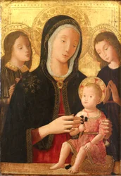 The Virgin and Child with Two Angels