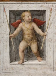An Angel Holding Candles (detail)