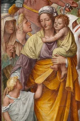 Woman and children (detail)