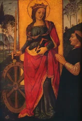 Saint Catherine of Alexandria with a Donor, c. 1480