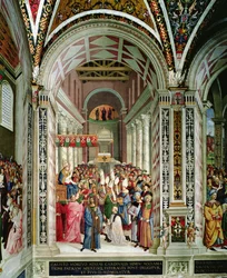 Aeneas Sylvius Piccolomini, Elected Pope with the Name of Pius II, Enters St. Peter