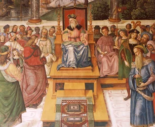 Enea Silvio Piccolomini Meeting King James I of Scotland (detail)