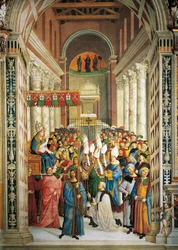 Coronation of Pope Pius II (detail)