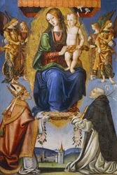 Madonna and Child with St Severino and Dominic