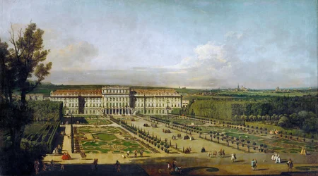 Schönbrunn Palace viewed from the gardens, Between 1758 and 1761