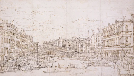 The Grand Canal, Venice, with the Rialto Bridge from the South